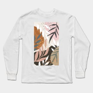 Pastel Floral Leafs Celestes Studio© Long Sleeve T-Shirt